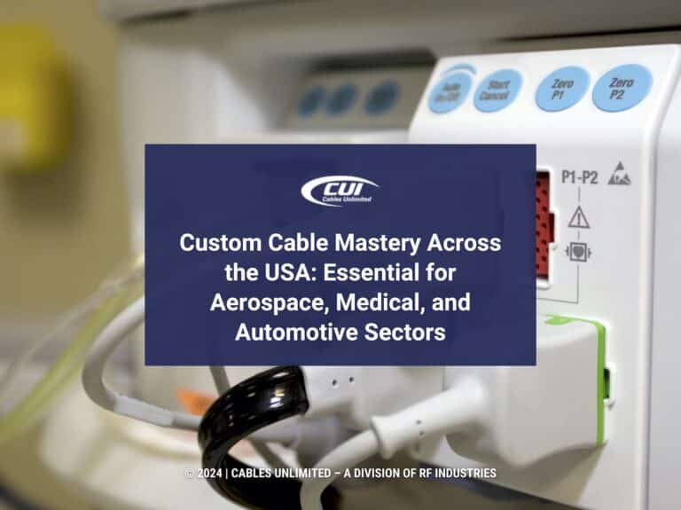 Featured: Medical equipment in operating room- Custom cable mastery across the USA; essential for aerospace, medical and automotive sectors