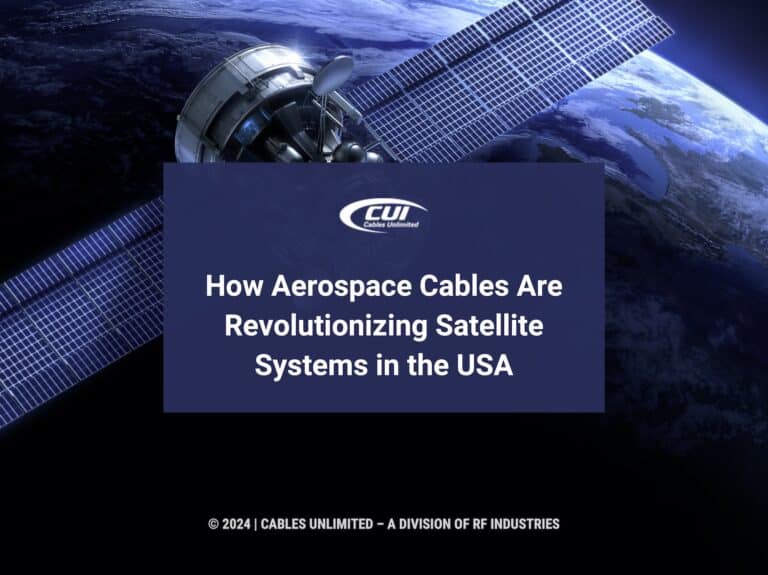 Featured: 3D image of satellite and planet- How Aerospace Cables Are Revolutionizing Satellite Systems