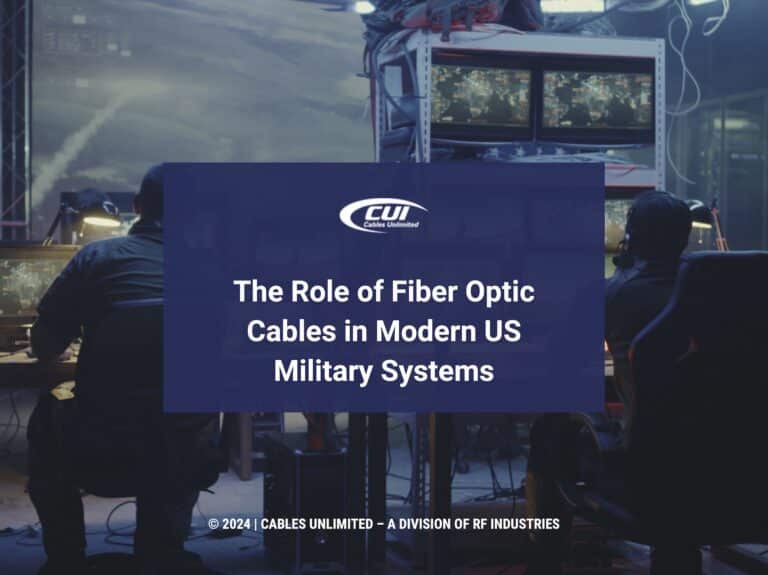 Featured: Military base personnel using computer to launch rocket- The role of fiber optic cables in modern US military systems