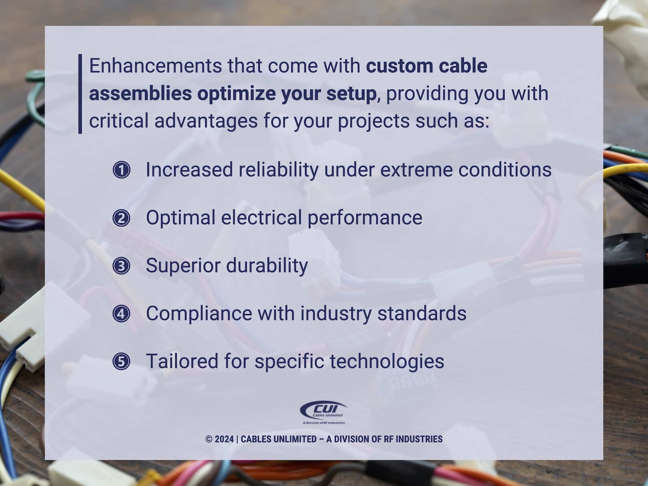 Callout 2: Five advantages for using custom cable assemblies for projects