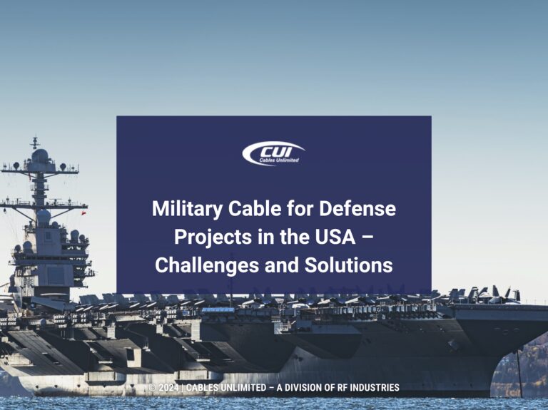 Featured: US military aircraft carrier- Military Cable for Defense Projects in the USA- Challenges and Solutions