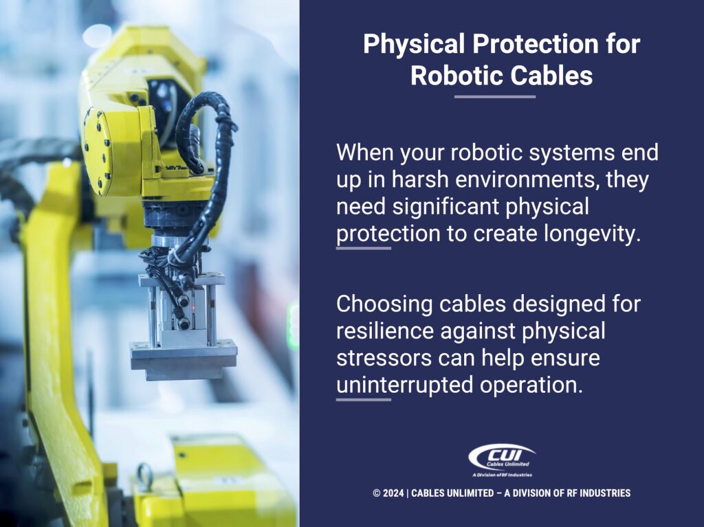 Callout 1: industry 4.0 concept- 2 facts about physical protection for robotic cables.