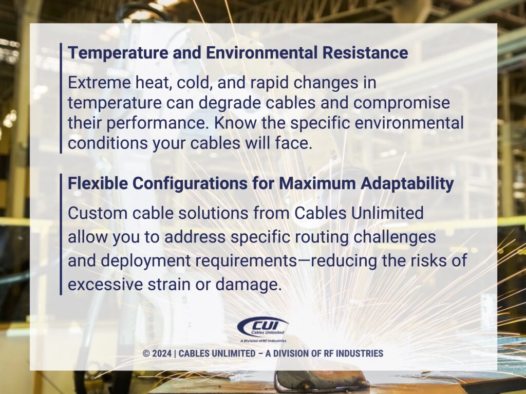Callout 3: Robot welding in factory- 2 benefits of custom cables.