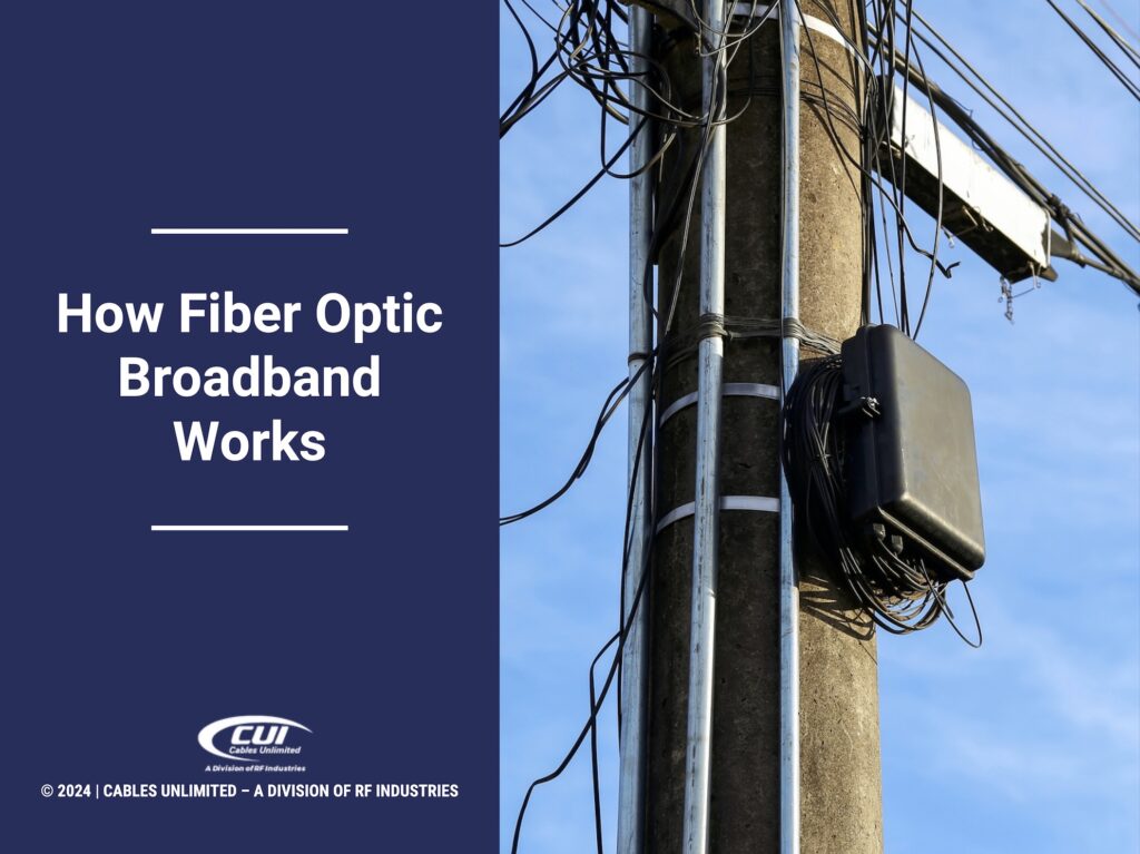 Connection box and fiber optic infrastructure. How Fiber Optic Broadband Works.