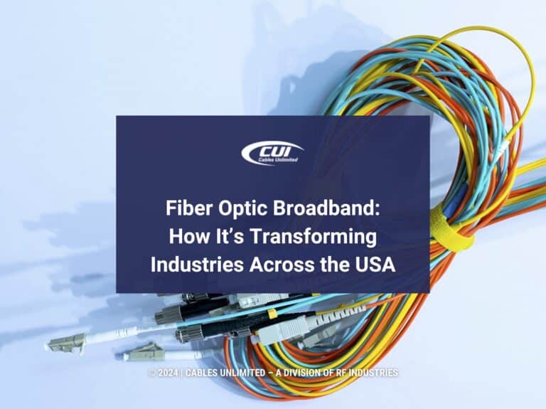 Featured: Different set of single mode fiber optic connectors- Fiber Optic Broadband: How It's Transforming Industries Across the USA.